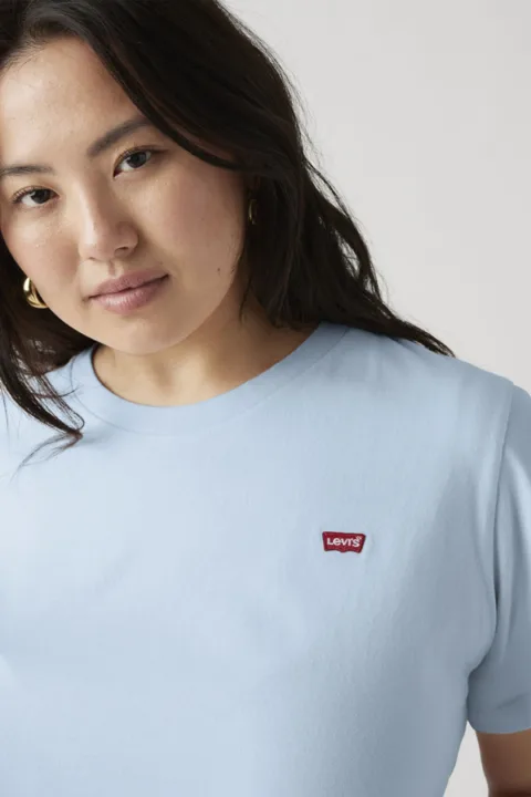 Levi's T Shirt Perfect (grandes Tailles) - Femme - Bleu / Emily Stripe Pale Blue - 4X