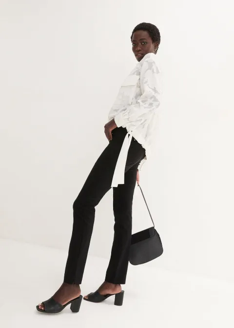 Pantalon extensible à taille élastiquée
