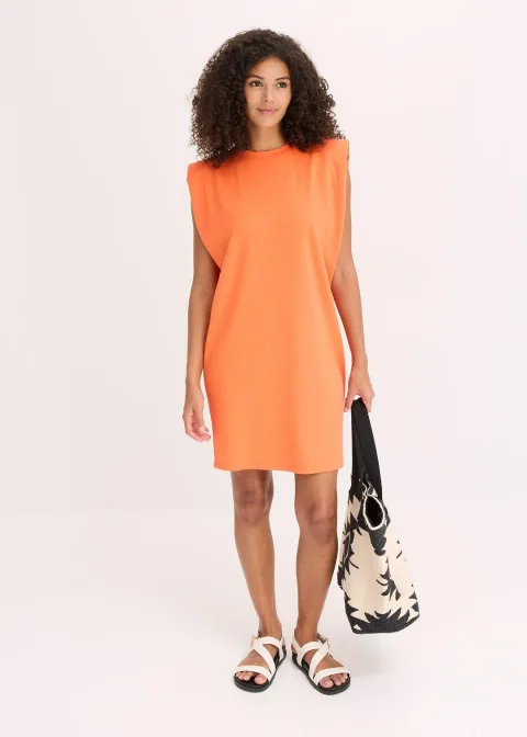Robe courte à épaulettes