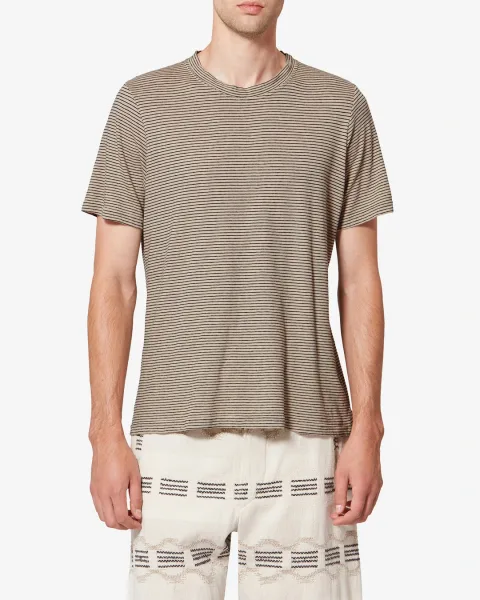 Tee Shirt Leon - Homme - Rose Clair-noir - Taille XL