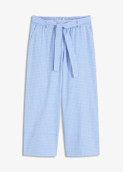 Pantalon à imprimé Vichy