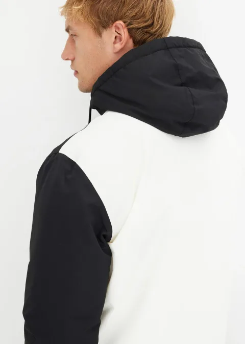 Veste d’hiver tricolore à capuche