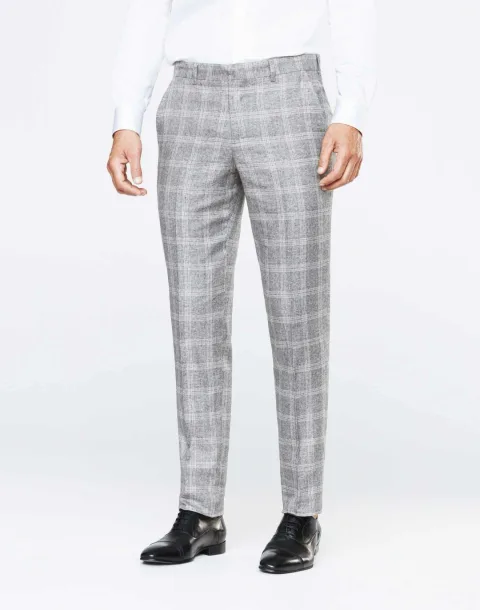 IZAC - Pantalon carreaux gris