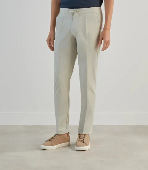 IZAC - Pantalon ville en tissu technique mastic