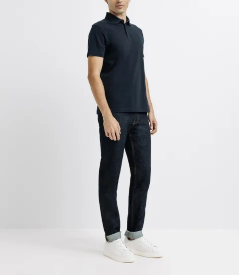 IZAC - Polo boutonné marine