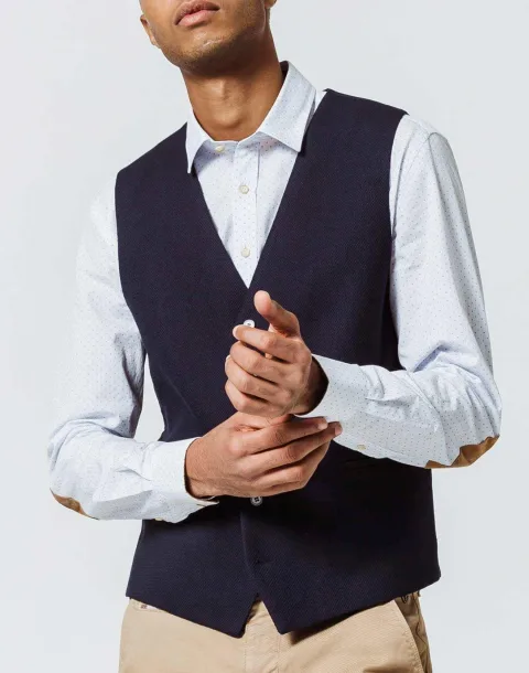 IZAC - Gilet Ville Navy Maille bleu
