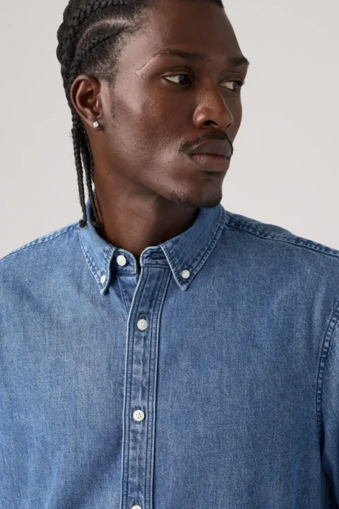 Levi's Classic Relaxed Shirt - Homme - Délavage Moyen / Estella Mid Wash - S
