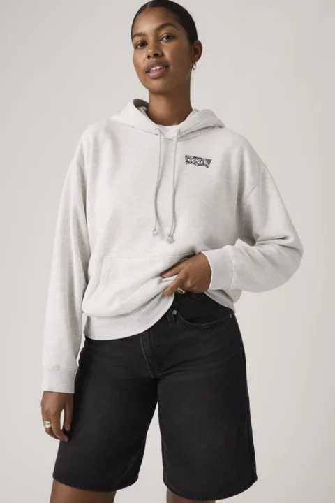 Levi's Sweat À Capuche Everyday - Femme - Gris / Heather Grey - XS