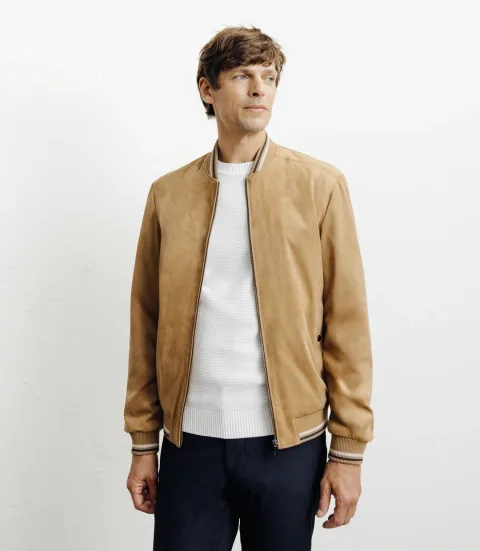 IZAC - Blouson col teddy camel
