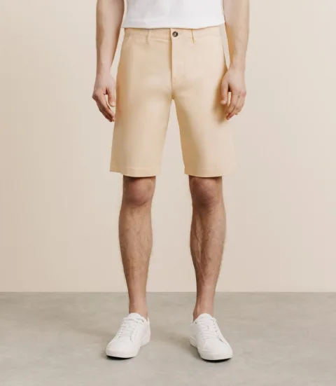IZAC - Bermuda coton stretch pêche