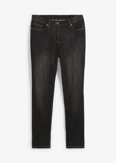 Jean boyfriend taille mi-haute, extensible