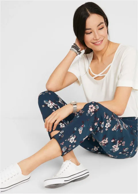 Pantalon jogger en viscose douce