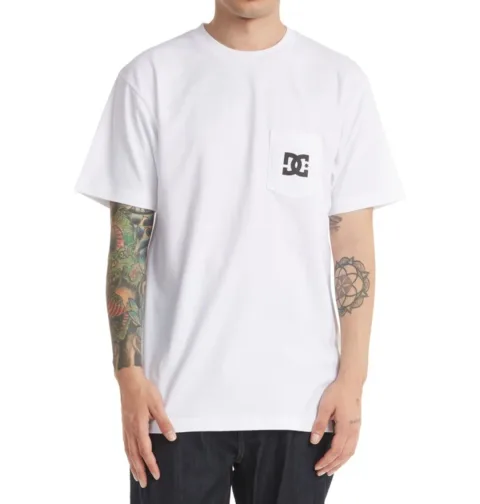 Star - T-Shirt à manches courtes Blanc Homme
