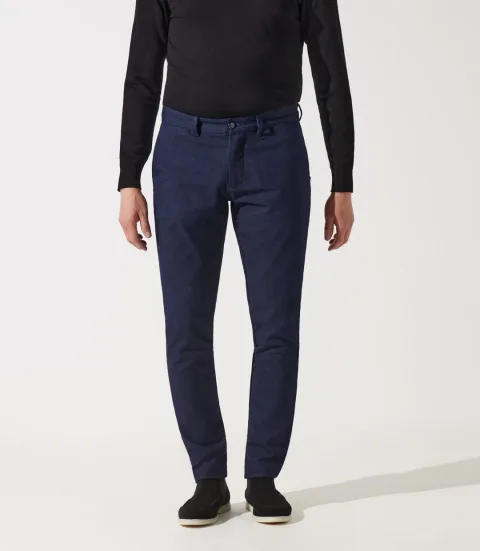 IZAC - Pantalon slack urbain marine