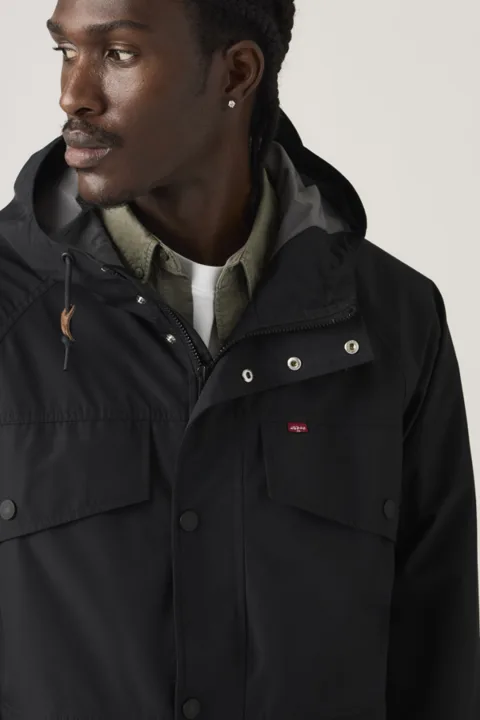 Levi's Parka Utility Marina - Homme - Noir / Jet Black - 2XL