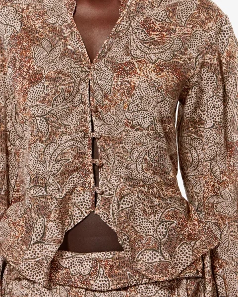 Blouse Celeny - Femme - Ocre - Taille 44