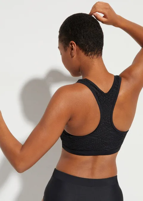 Haut de bikini brassière en dentelle