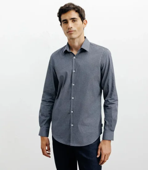 IZAC - Chemise ville bleue