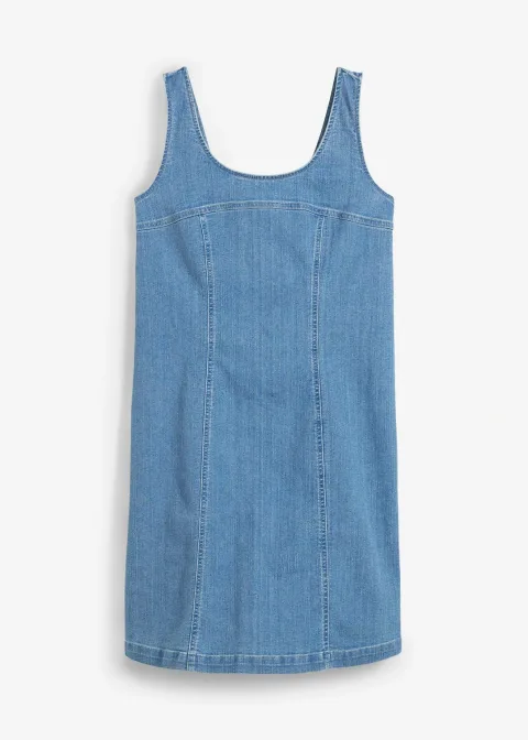 Robe en denim coton extensible