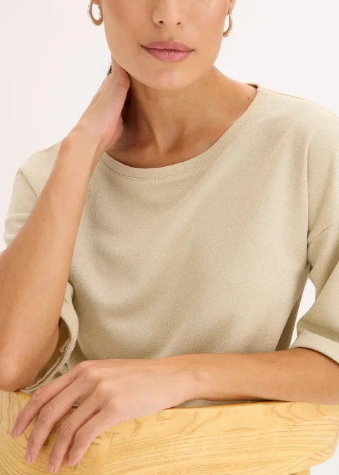 T-shirt brillant en viscose majoritaire