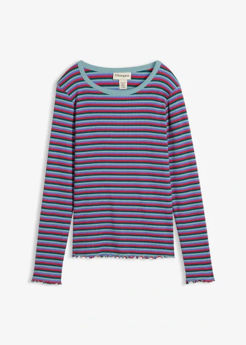 T-shirt côtelé en coton