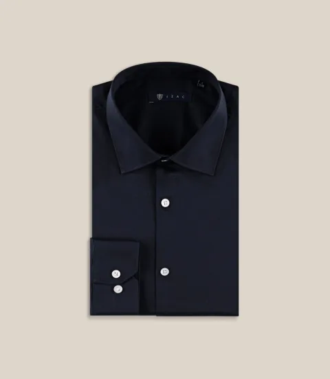 IZAC - Chemise ville slim marine