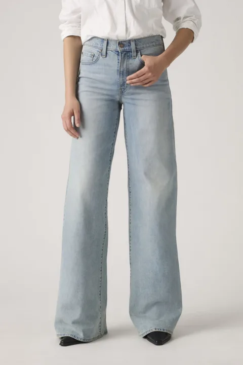 Levi's Jean 728 Taille Haute Wide Leg - Femme - Noir / Rodeo Princess - 34X30