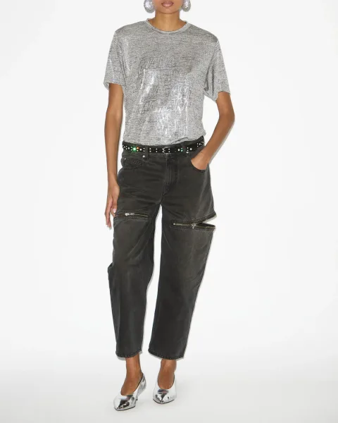 T-shirt Zoeline - Femme - Gris-argenté - Taille XL - Marant Étoile