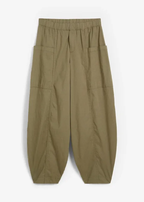 Pantalon ballon en coton extensible