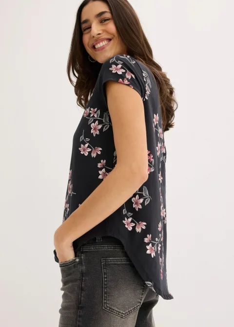T-shirt oversize en coton extensible