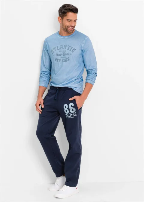 Pantalon de jogging avec détails sportifs, 100% coton