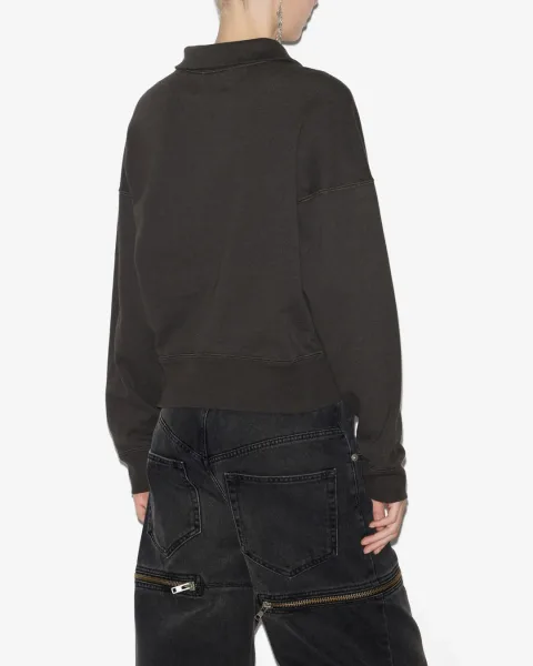 Sweatshirt Ross - Femme - Noir Délavé - Taille 36 - Marant Étoile