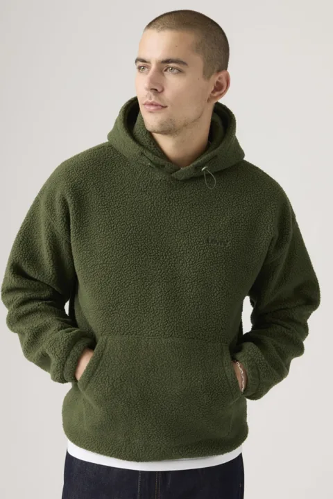 Levi's Sweat À Capuche Cozy Up - Homme - Vert / Duffel Bag - M