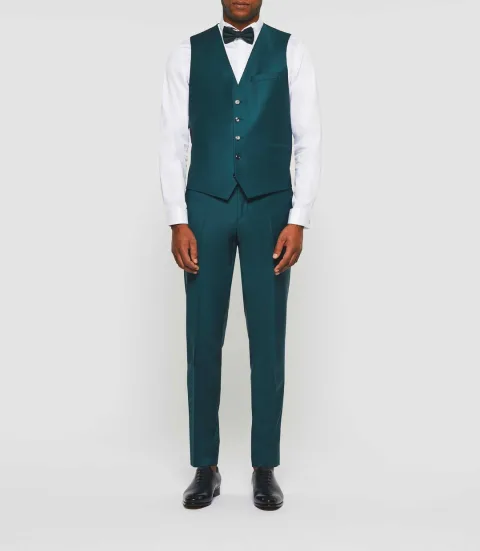IZAC - Gilet de costume vert ''Jfavori''