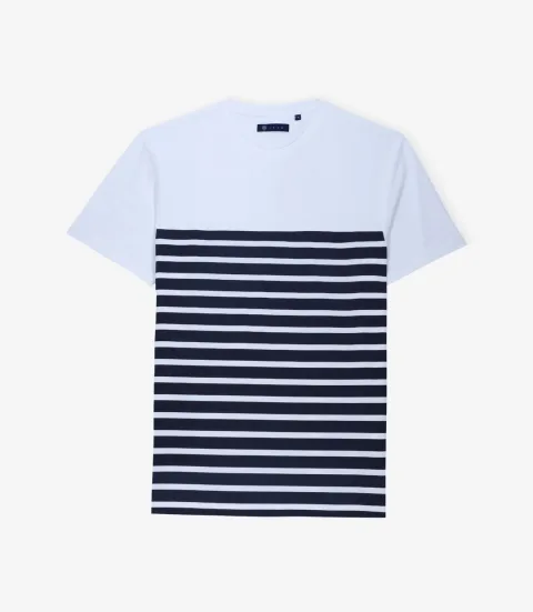IZAC - T-shirt rayé  ecru