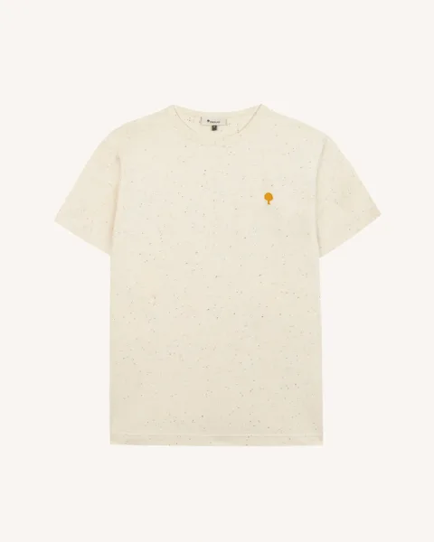 T-shirt chiné vert coton bio - LUGNY