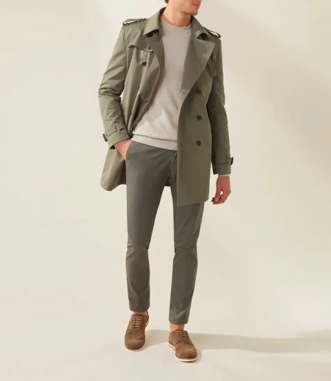 IZAC - Trench croise kaki ''Jake''