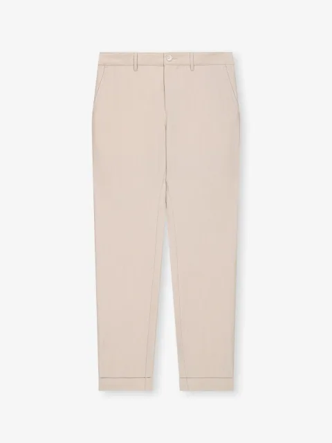 IZAC - Pantalon avec taille élastiquée beige
