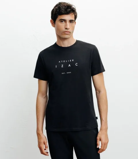 IZAC - T-shirt print noir