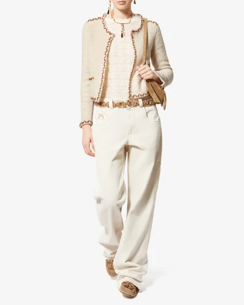Cardigan Rochelle - Femme - Écru-bronze - Taille 44 - Marant Étoile
