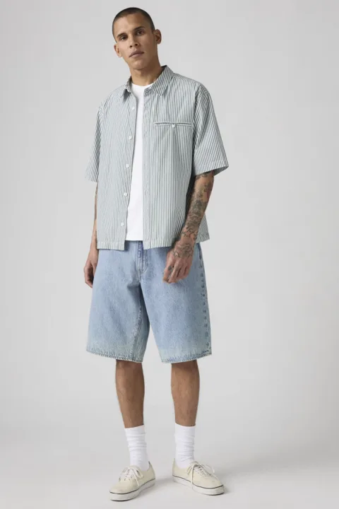 Levi's Short 478 Baggy - Homme - Bleu / My Pockets Full Shorts - 38X12