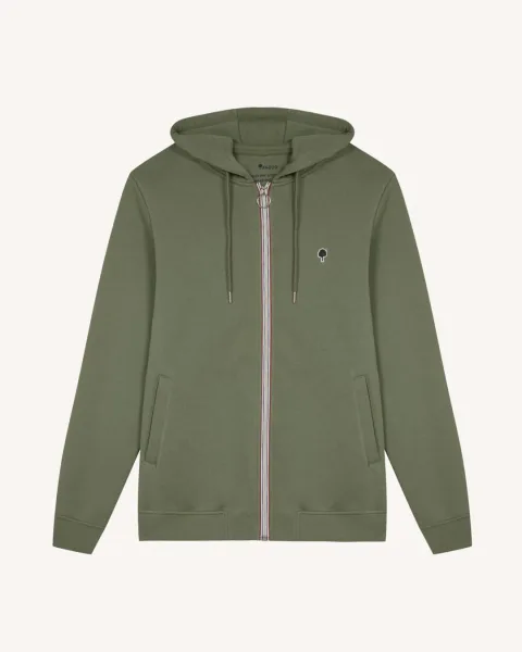 Sweat zippé kaki - MESNIL
