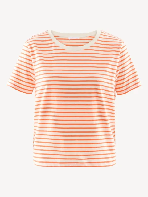 Cropped T-shirt orange - S