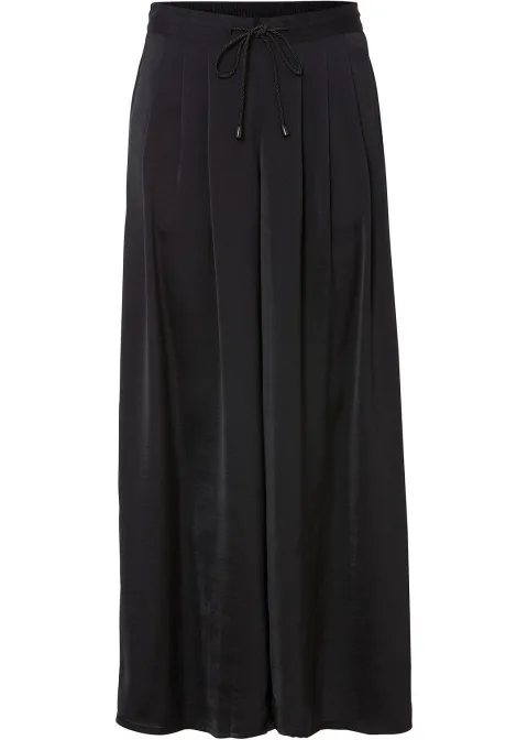 Pantalon ample en satin fluide