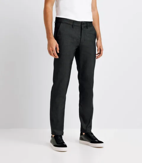 IZAC - Pantalon slack noir