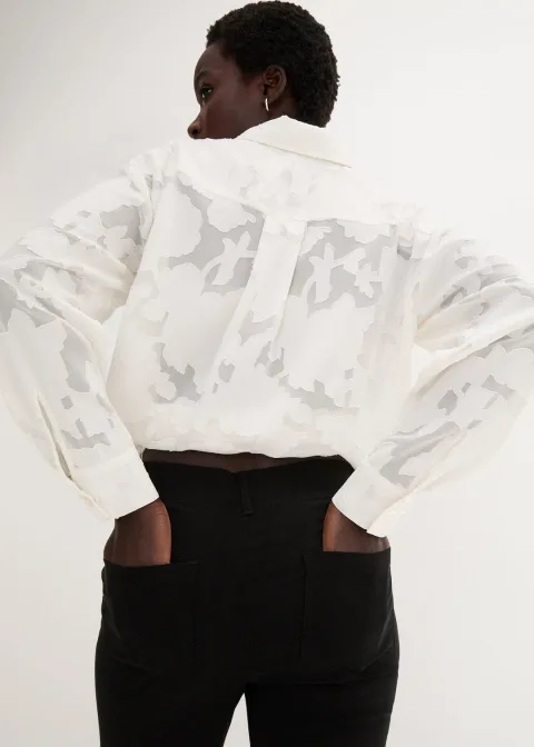 Pantalon extensible à taille élastiquée