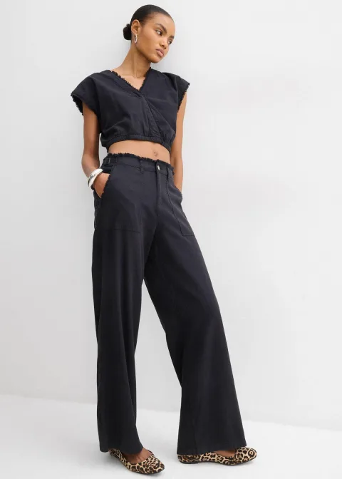 Top blouse raccourci