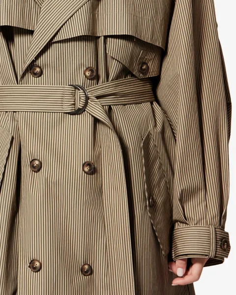 Manteau Chilma - Femme - Beige-kaki - Taille 40 - Marant Étoile