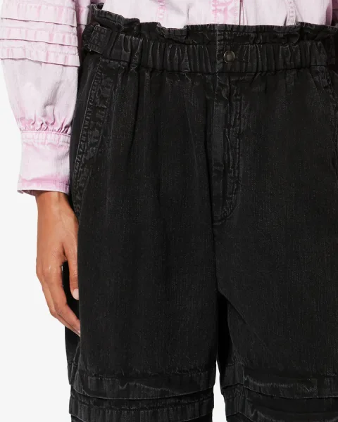 Pantalon Mellya - Femme - Noir Délavé - Taille 42 - Marant Étoile