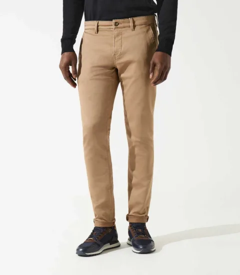 IZAC - Pantalon chino camel VAILLEBT